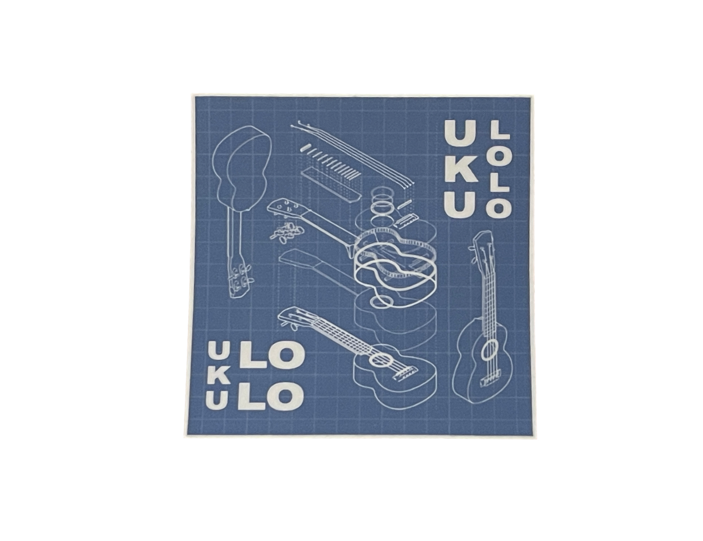 Exploded View Sticker (Blue)
