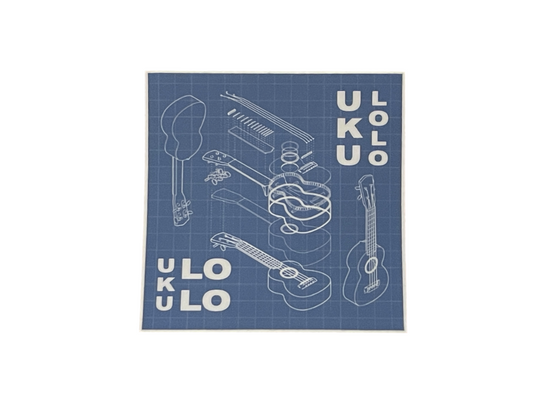 Exploded View Sticker (Blue)