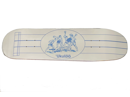 Cook'd - Blue/White Skateboard Deck